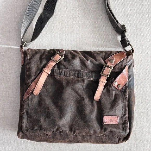 Bed Stu Declan Waxed Canvas Messenger Bag - Picture 4 of 13